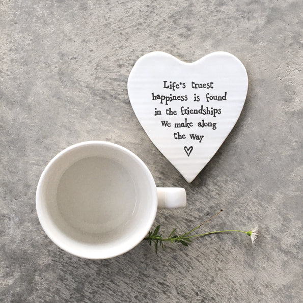 East of India Coaster Lifes Truest Happiness Is Found In Friendships image 1