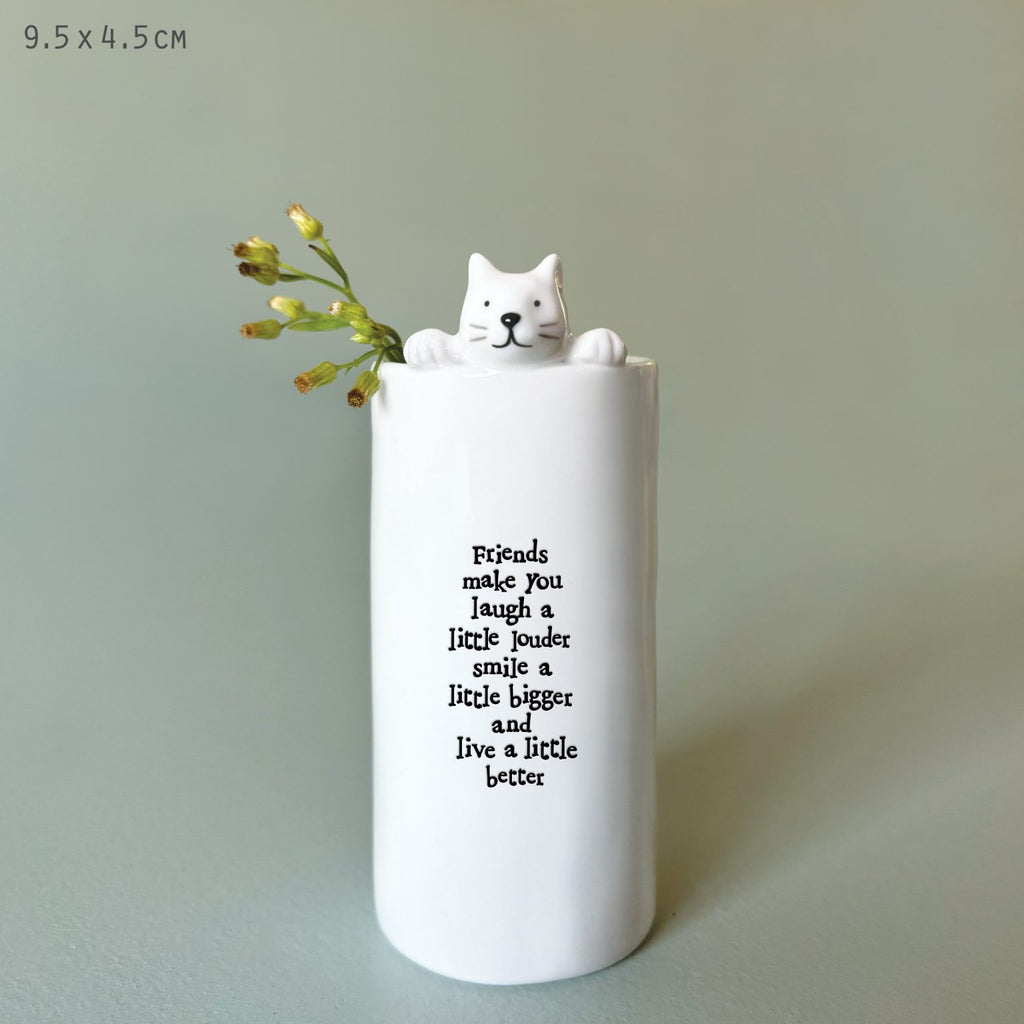 East of India Sentiment Cat Vase image 0