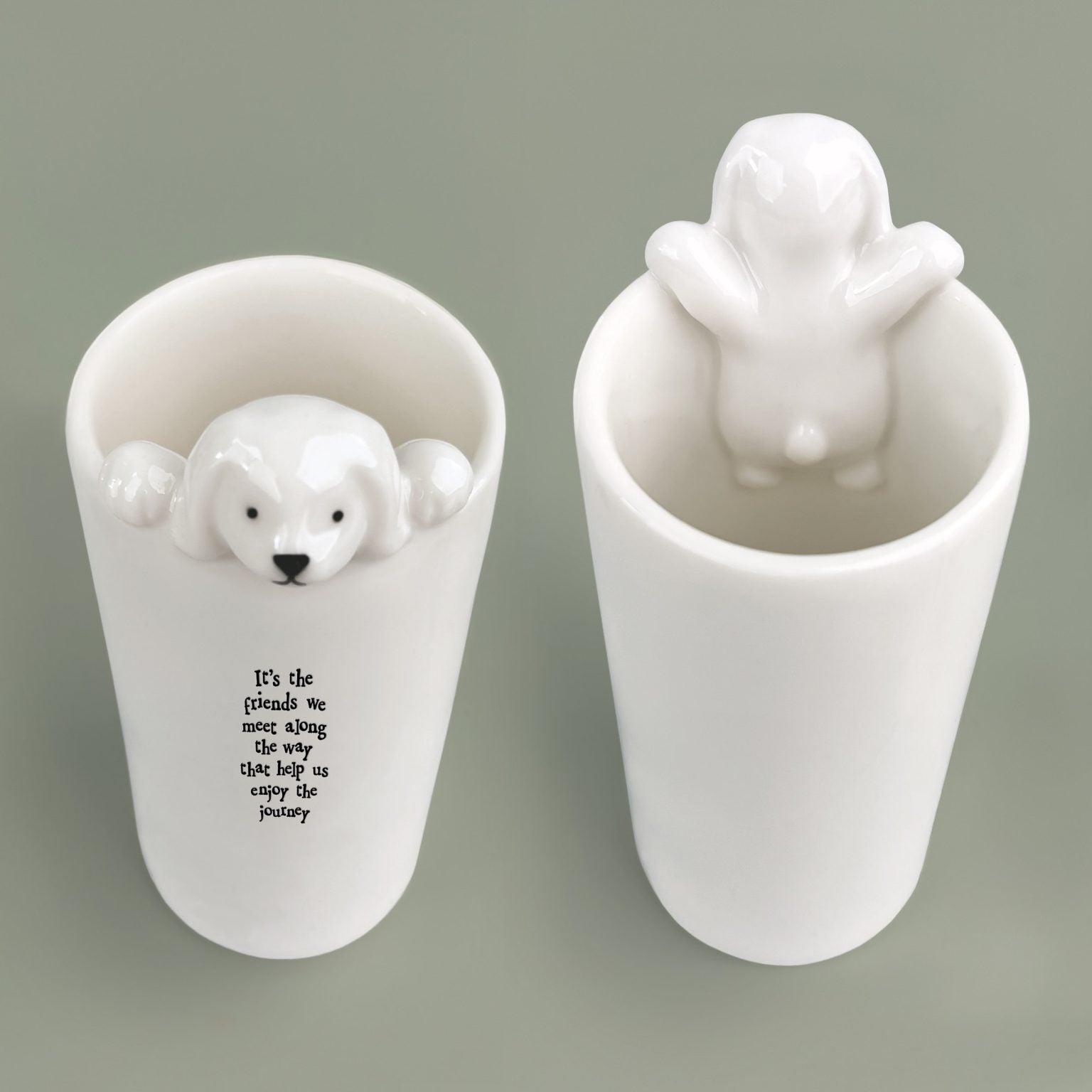 East of India Sentiment Dog Vase image 1