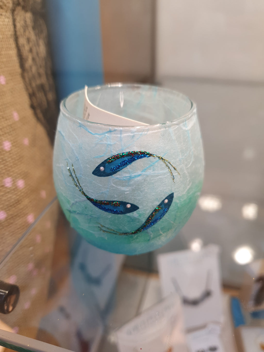 Strawsilk T light Votive Ocean fish image 0