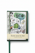 From You To Me Dear Dad journal flat lay on white background