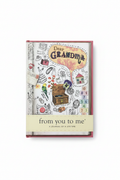 From You To Me Dear Grandma journal flat lay on white background