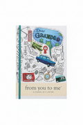 From You To Me Dear Grandad journal flat lay on white background